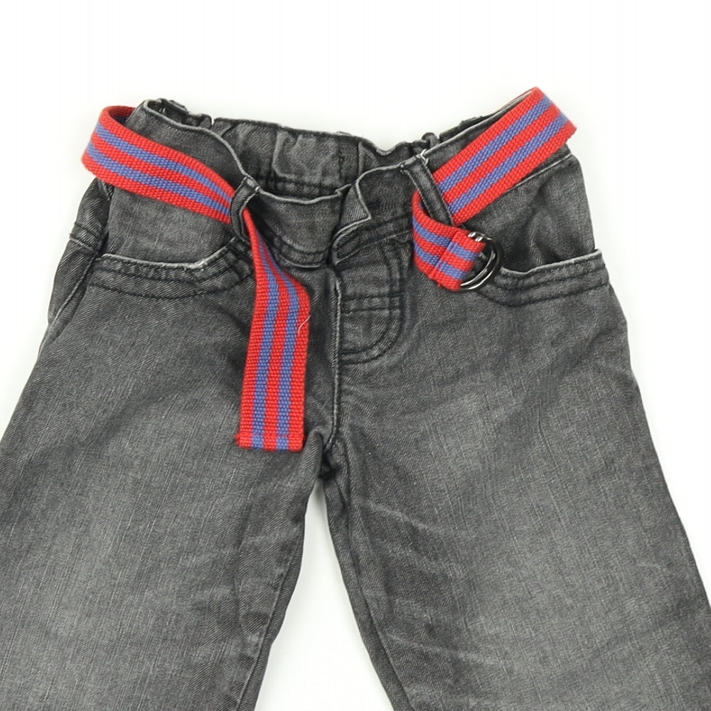 Preworn Boys Grey   Straight Jeans Size 2-3 Years