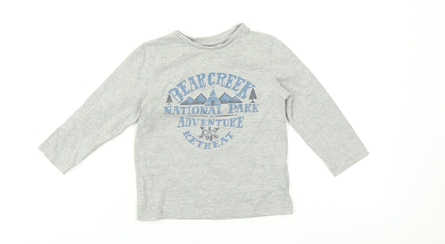 TU  Grey   Basic T-Shirt Size 12-18 Months