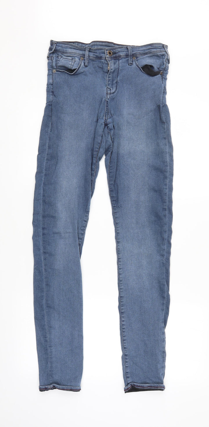 Jack Wills Womens Blue Straight Jeans Size 30 in L34 in