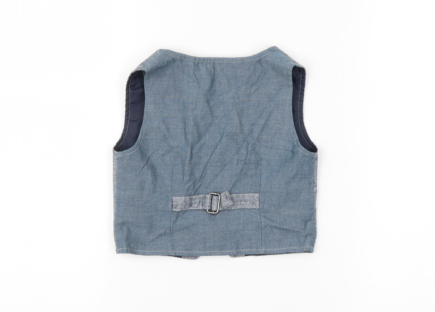 NEXT Baby Blue    Suit Waistcoat Size 6-9 Months