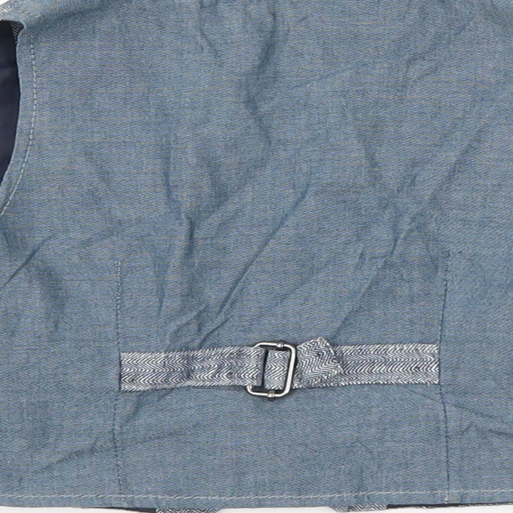 NEXT Baby Blue    Suit Waistcoat Size 6-9 Months