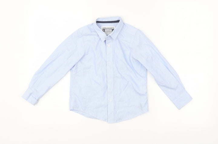 Urban Boys Boys Blue Basic Button-Up Size 4 Years
