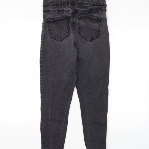 Denim Co. Womens Grey   Straight Jeans Size 16 L24 in