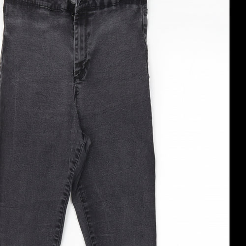 Denim Co. Womens Grey   Straight Jeans Size 16 L24 in