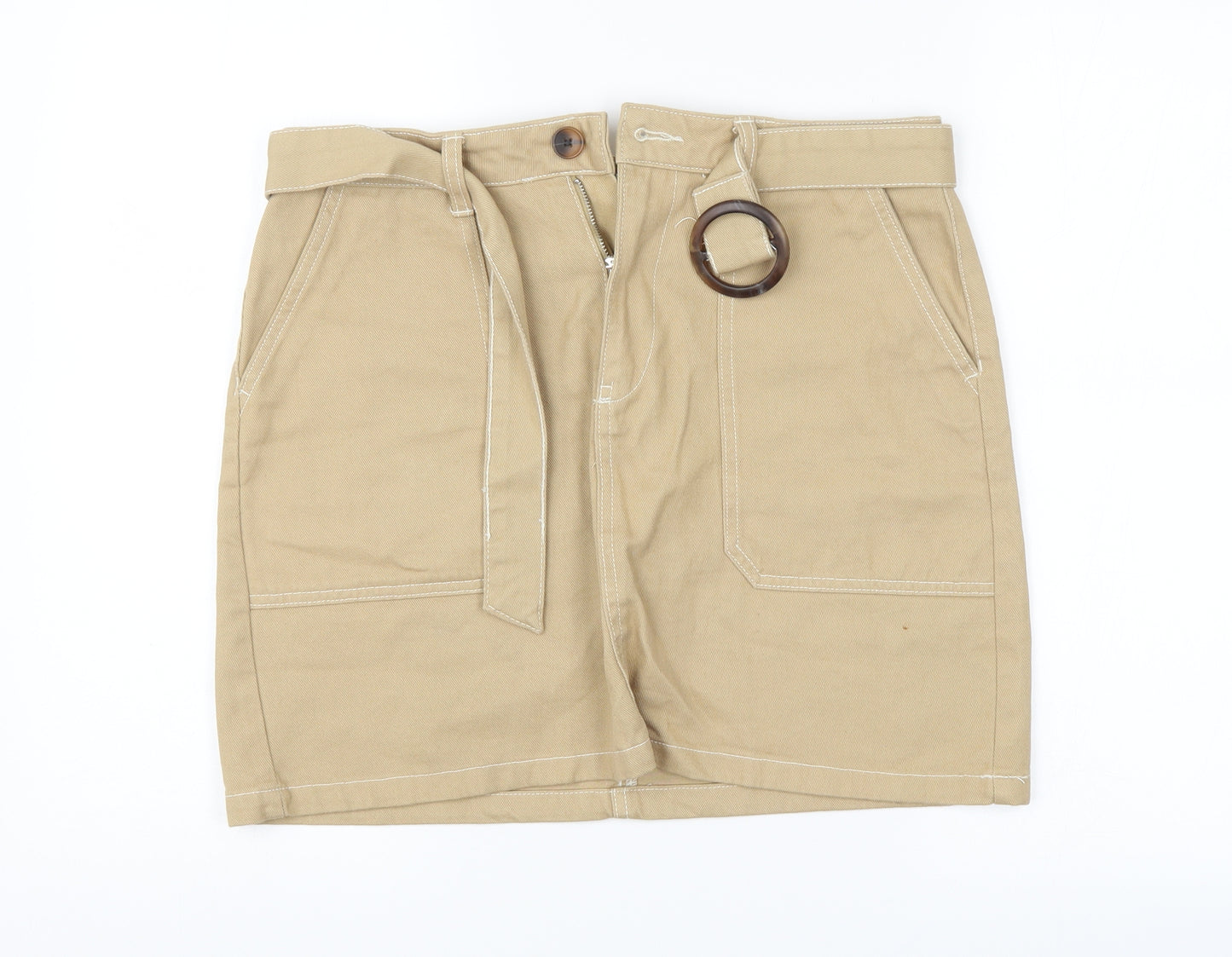 Denim Co. Womens Beige   Straight & Pencil Skirt Size 12