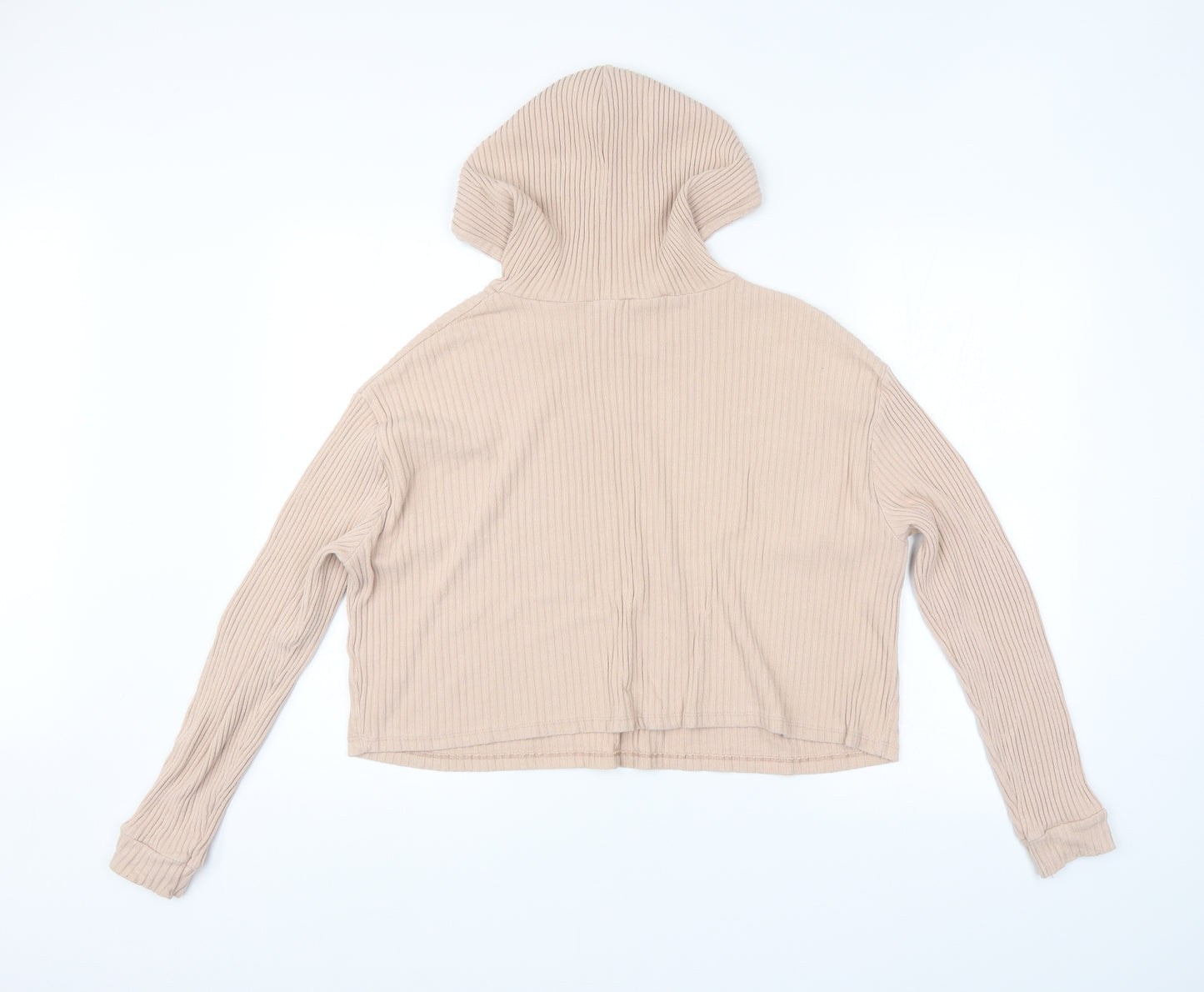 Primark Womens Brown Striped  Pullover Hoodie Size 14