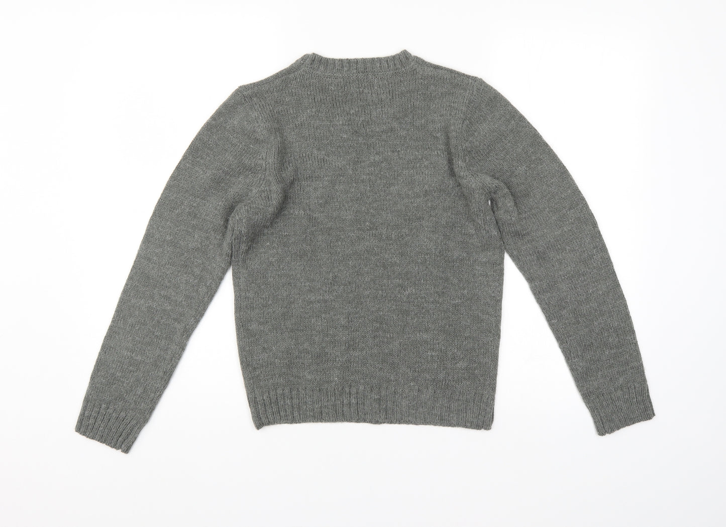 Abcd R Boys Grey   Pullover Jumper Size 12 Years
