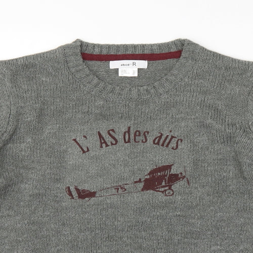 Abcd R Boys Grey   Pullover Jumper Size 12 Years