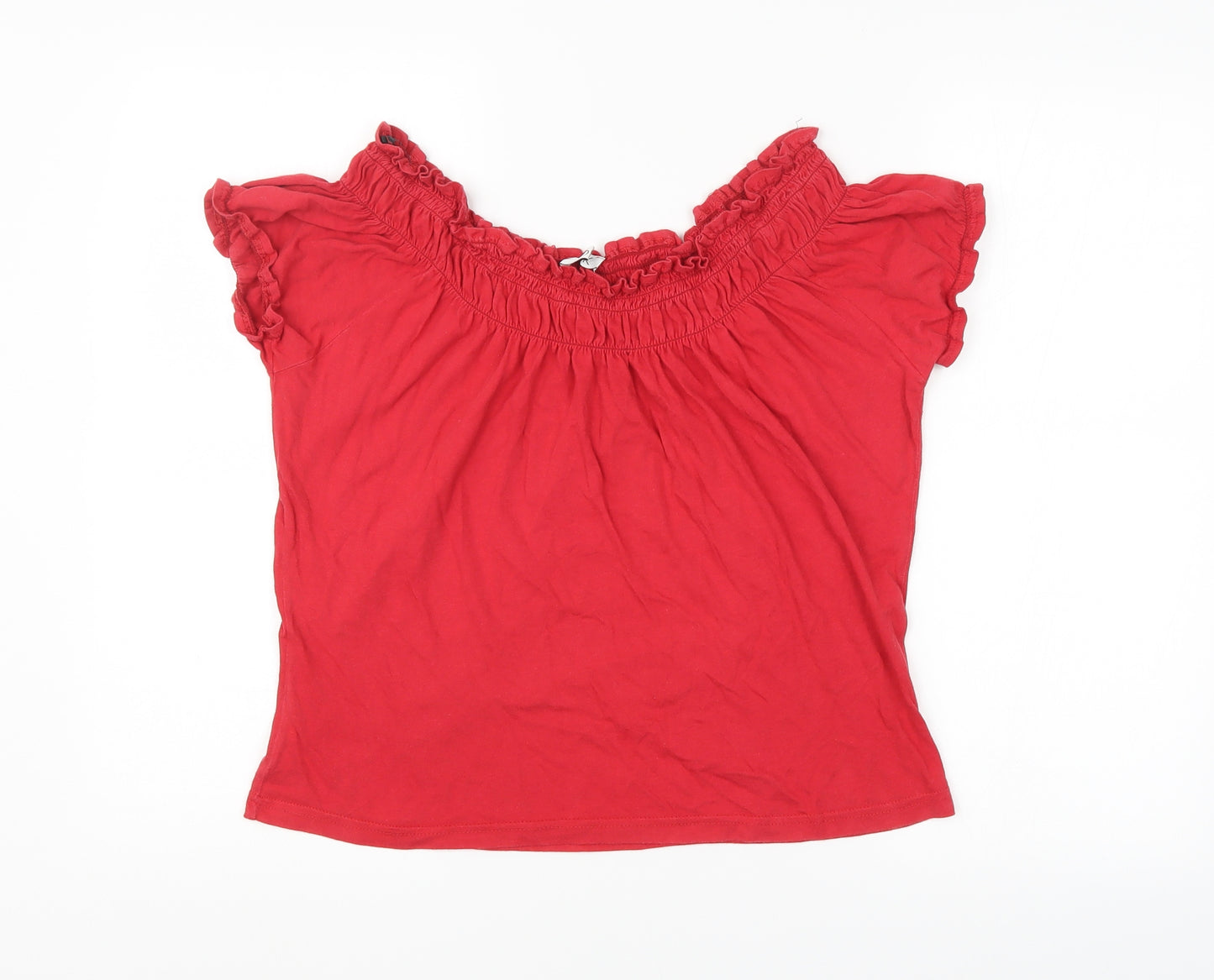 Look Womens Red   Basic Blouse Size 16