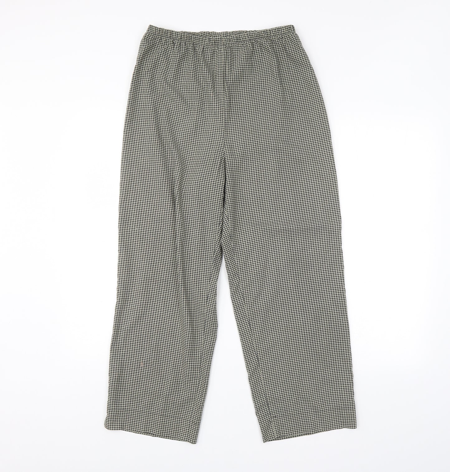 Share Womens Green Check  Trousers  Size 16 L28 in