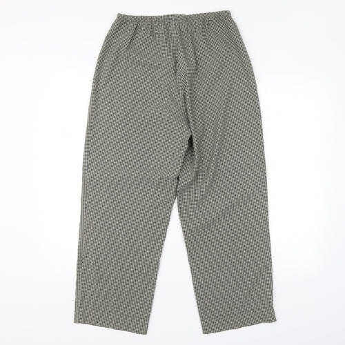 Share Womens Green Check  Trousers  Size 16 L28 in