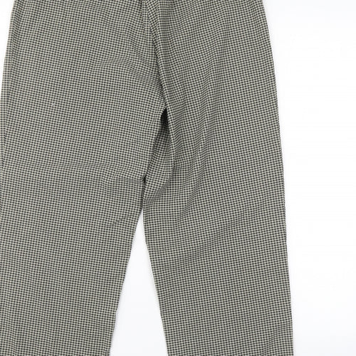 Share Womens Green Check  Trousers  Size 16 L28 in