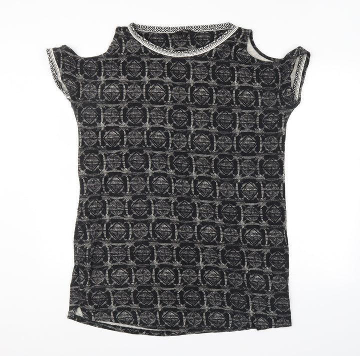 NEXT Womens Black Argyle/Diamond Basic Tank Size 16