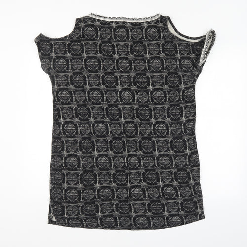 NEXT Womens Black Argyle/Diamond  Basic Tank Size 16