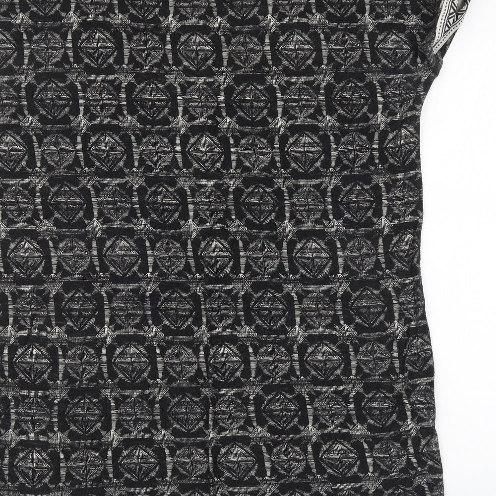 NEXT Womens Black Argyle/Diamond  Basic Tank Size 16