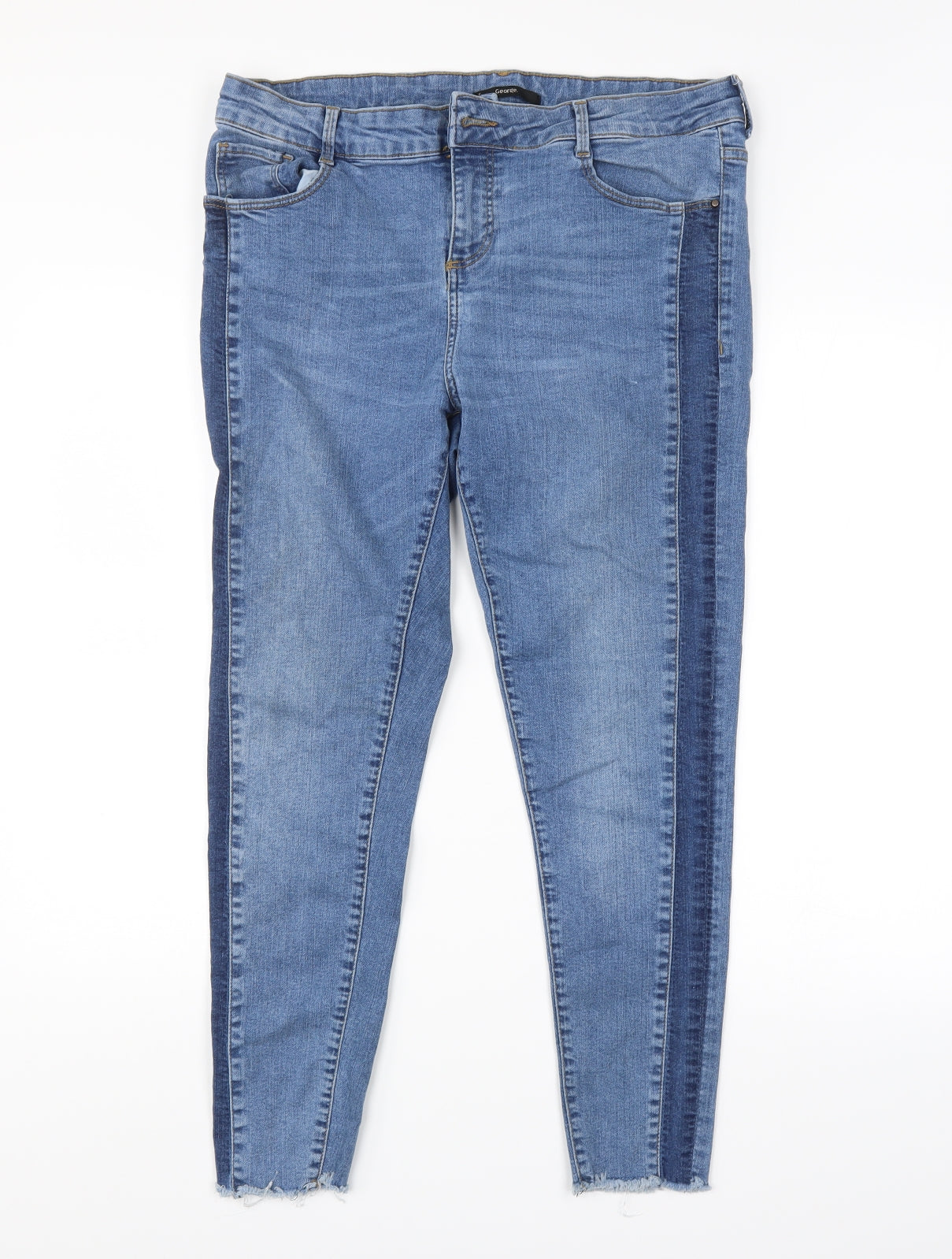 George Womens Blue   Skinny Jeans Size 16 L28 in
