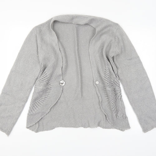 Preworn Womens Grey   Cardigan Jumper Size 16