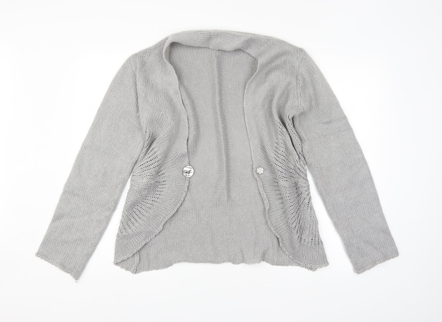 Preworn Womens Grey   Cardigan Jumper Size 16