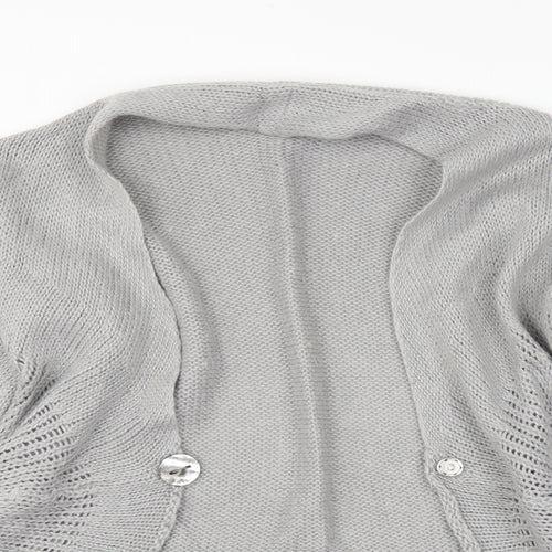 Preworn Womens Grey   Cardigan Jumper Size 16