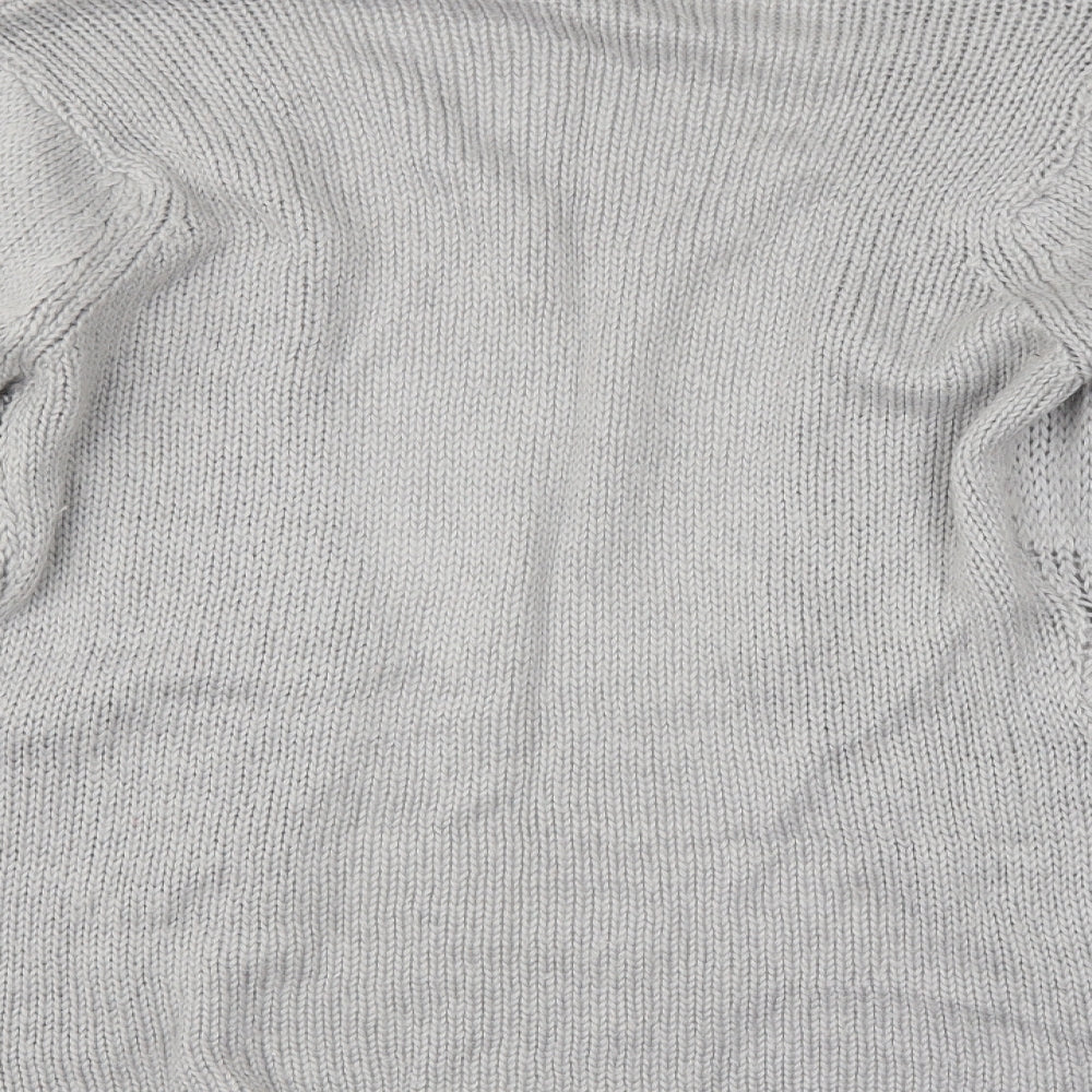 Preworn Womens Grey   Cardigan Jumper Size 16