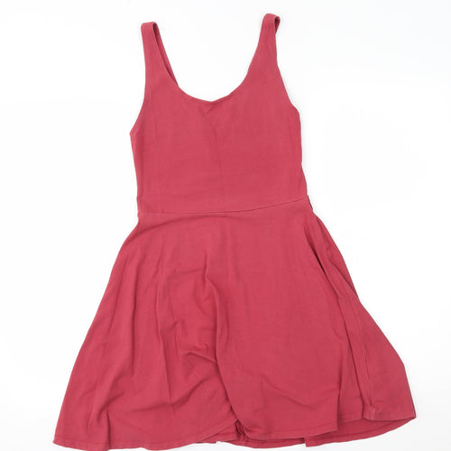 Topshop Womens Red   Fit & Flare  Size 10