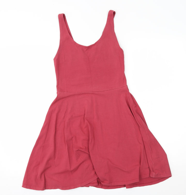 Topshop Womens Red Fit & Flare Size 10