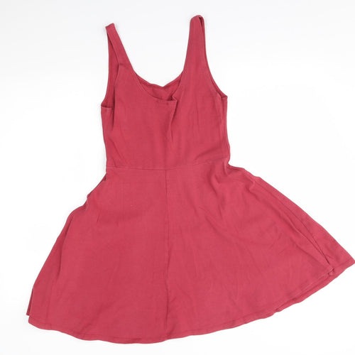 Topshop Womens Red   Fit & Flare  Size 10