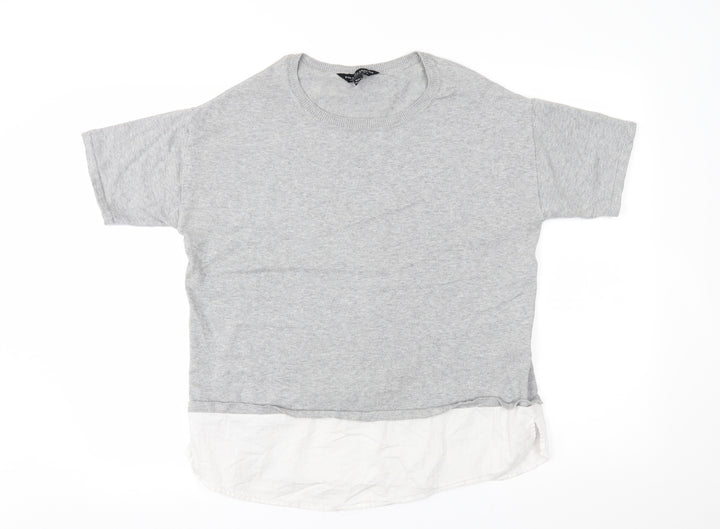 Dorothy Perkins Womens Grey   Pullover Jumper Size 14