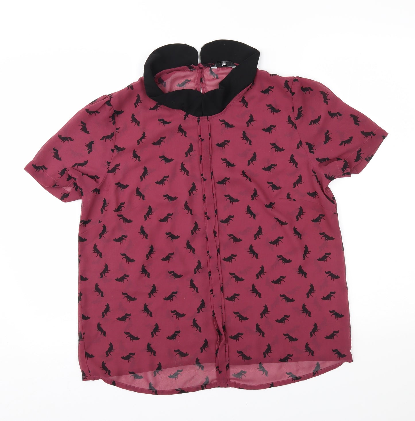 TU Womens Red   Basic Blouse Size M