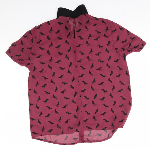 TU Womens Red   Basic Blouse Size M