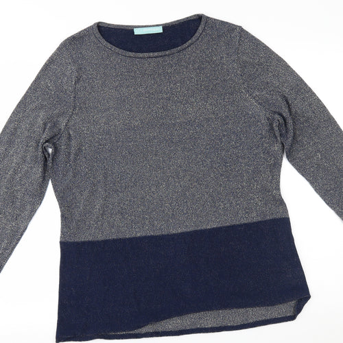 acenye Womens Grey   Pullover Jumper Size L