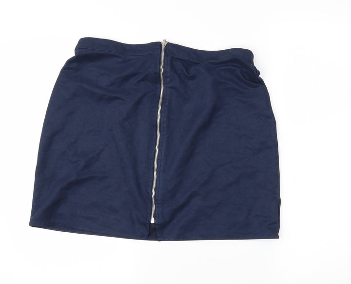 VERO MODA Womens Blue   A-Line Skirt Size L