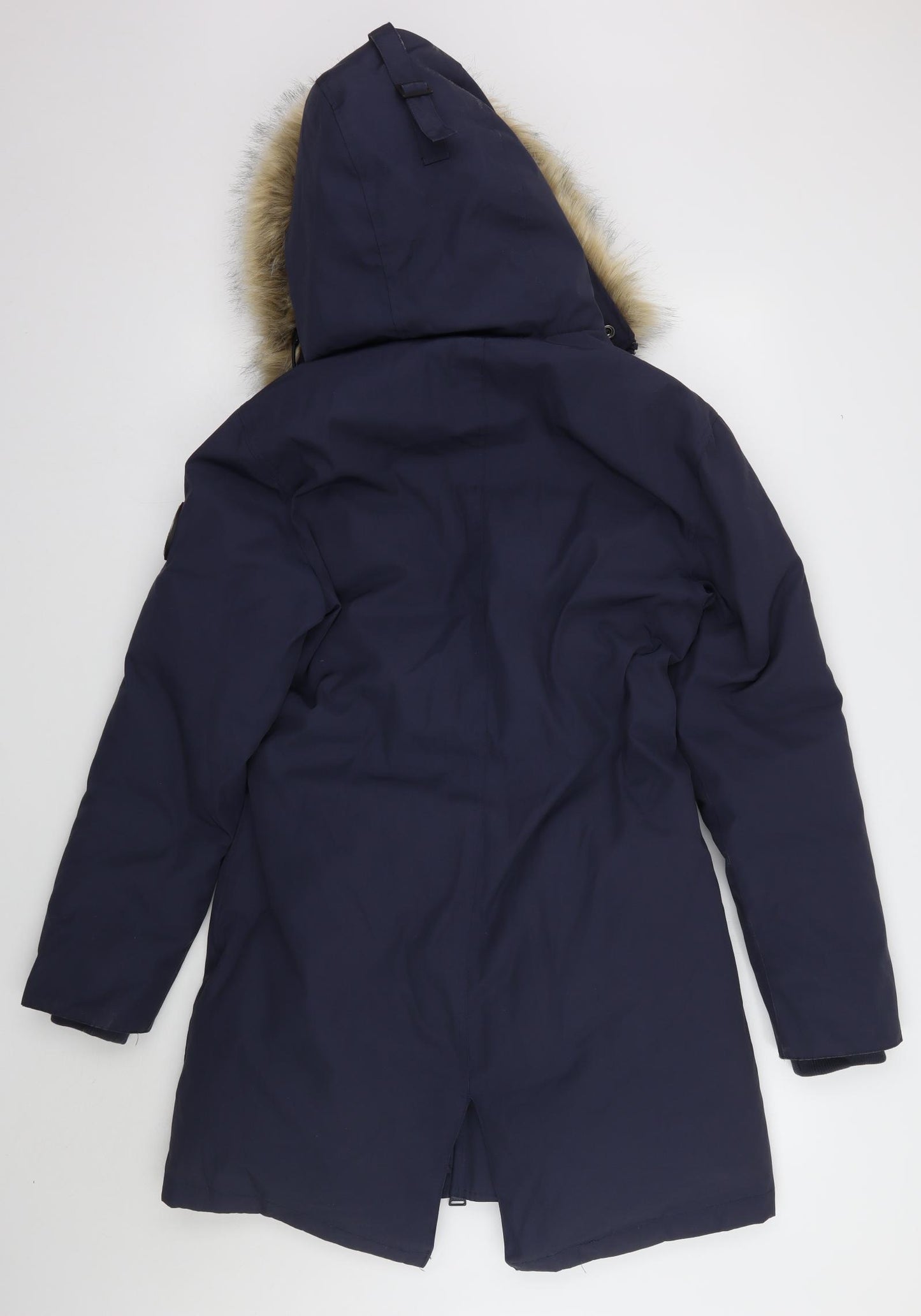 Superdry Womens Blue   Parka Coat Size 10