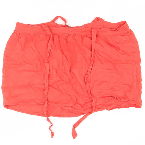 F&F Womens Red   A-Line Skirt Size 14  - ties