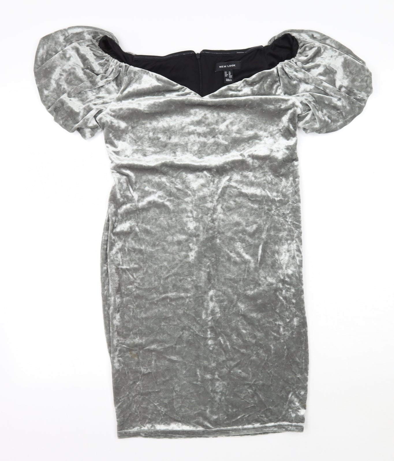 New Look Womens Silver   Pencil Dress  Size 14