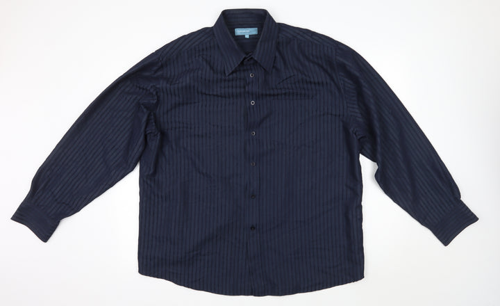 greenwoods Mens Blue    Button-Up Size XL