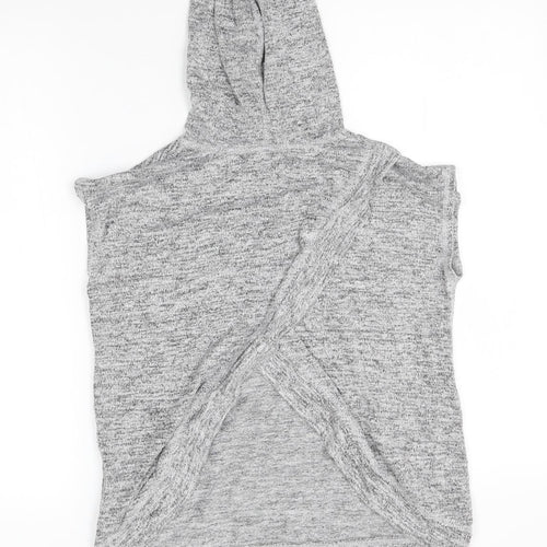 H&M Girls Grey   Pullover Hoodie Size 10-11 Years  - friendship goals