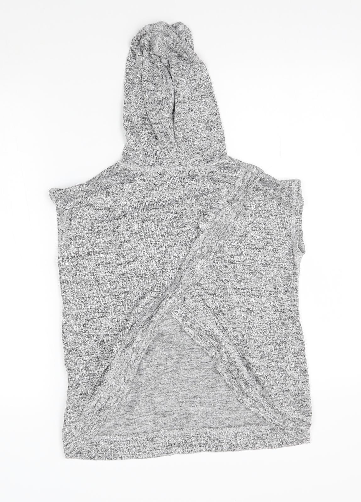 H&M Girls Grey   Pullover Hoodie Size 10-11 Years  - friendship goals