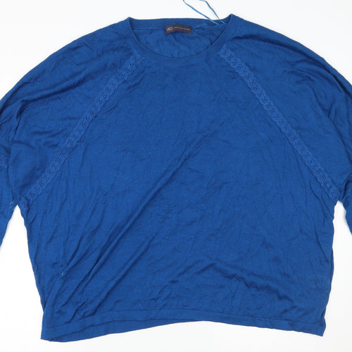 M&S Womens Blue   Pullover Jumper Size XL
