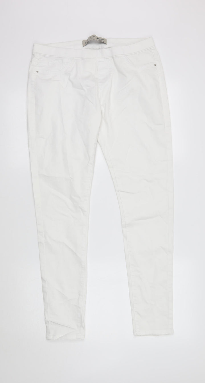 denim co Womens White Jegging Jeans Size 12 L29 in -