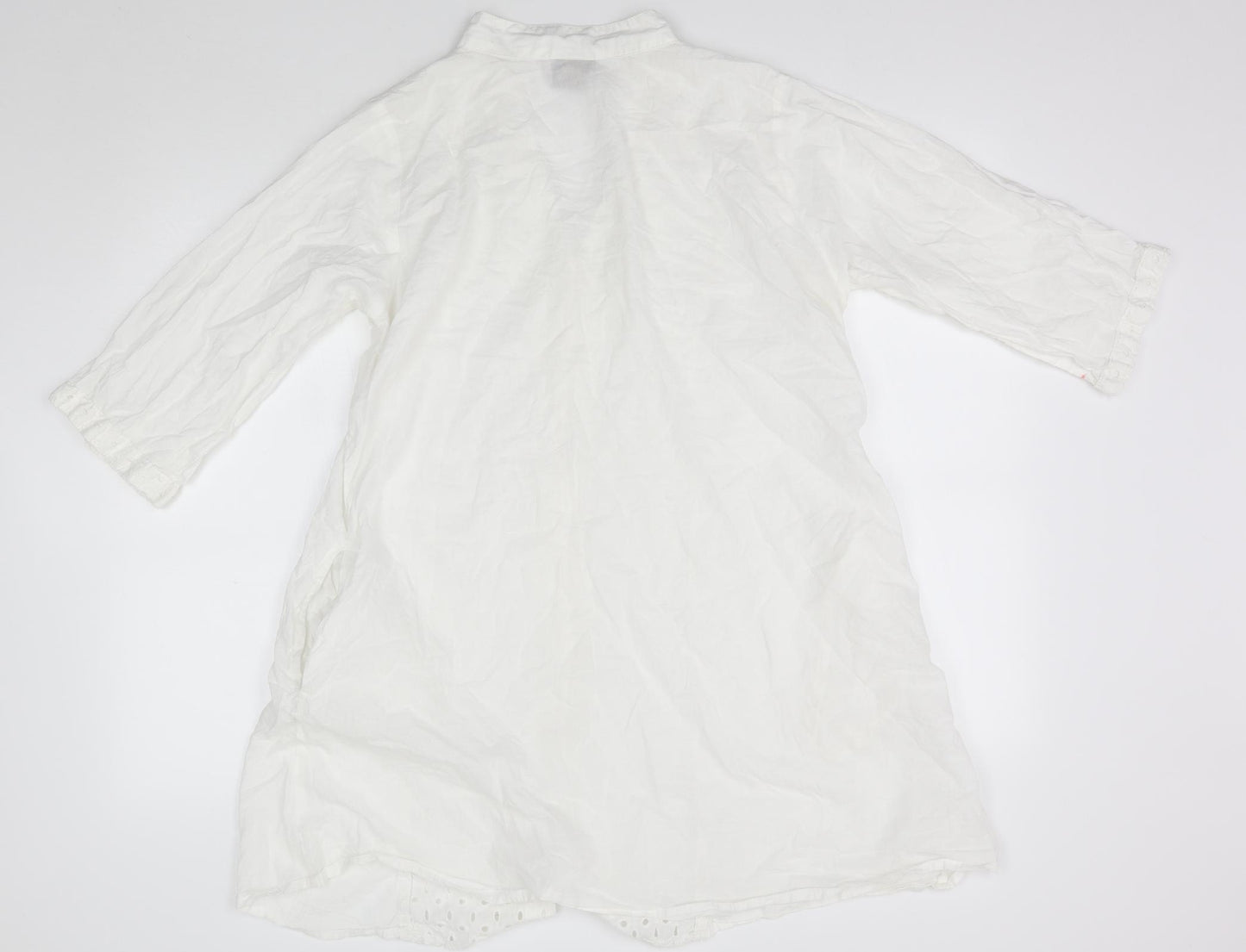 rima  Womens White   Basic Button-Up Size L