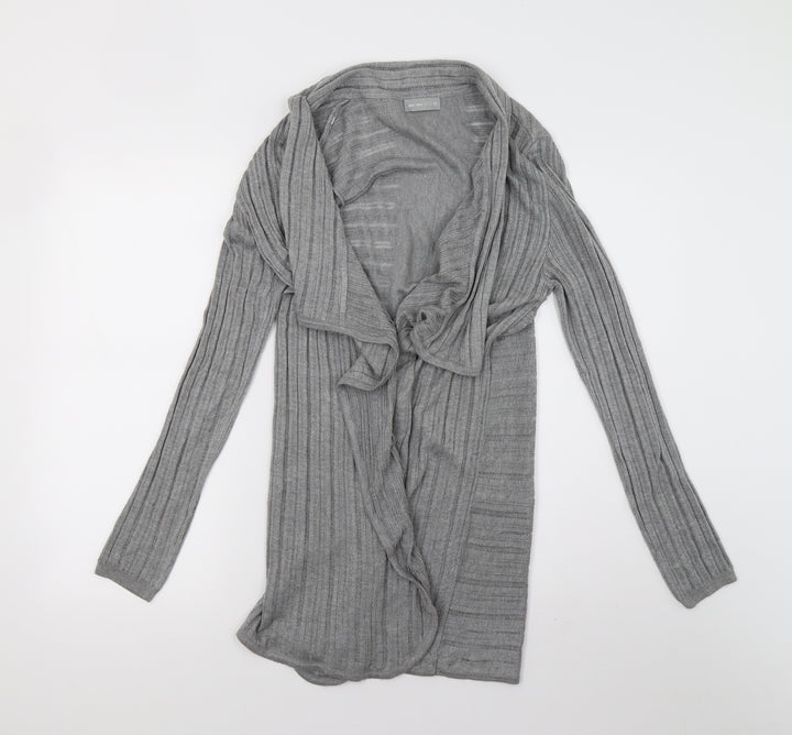 Per Una Womens Grey  Knit Cardigan Jumper Size 12