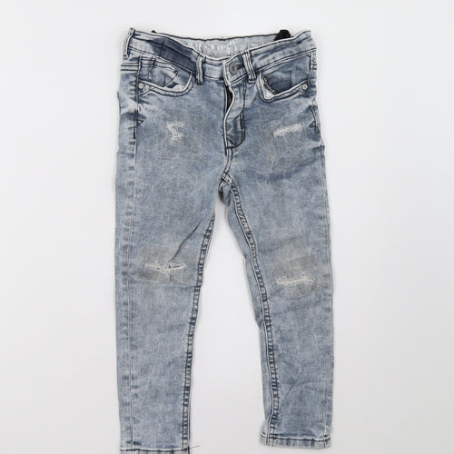 Matalan Girls Blue  Denim Straight Jeans Size 6 Years