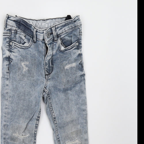 Matalan Girls Blue  Denim Straight Jeans Size 6 Years