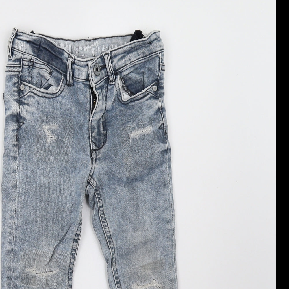 Matalan Girls Blue  Denim Straight Jeans Size 6 Years