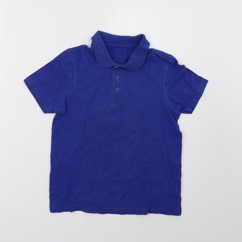 George Boys Blue   Basic Polo Size 7-8 Years