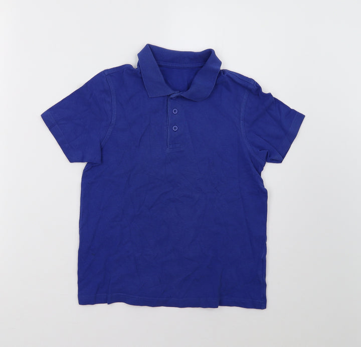 George Boys Blue   Basic Polo Size 7-8 Years