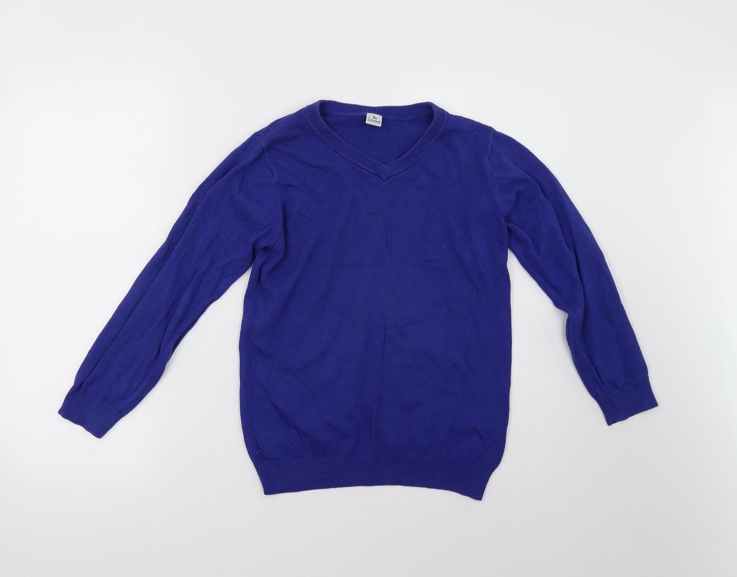 TU Boys Blue  Knit Pullover Jumper Size 10 Years