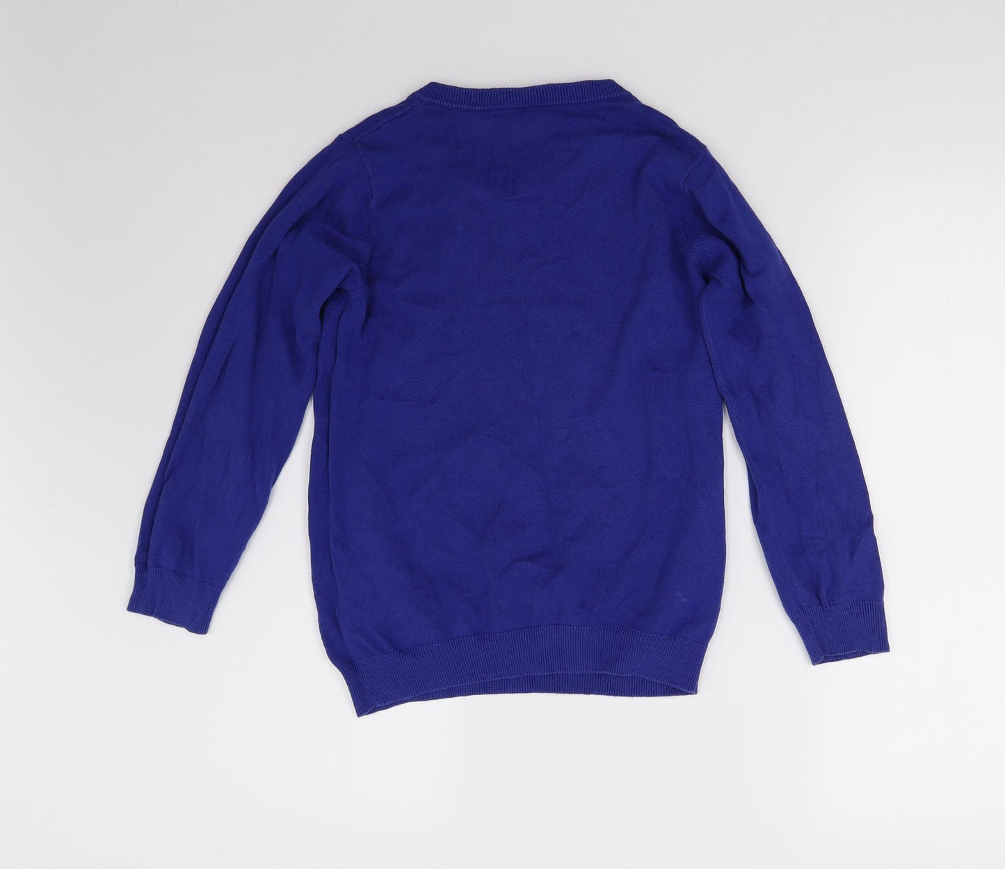 TU Boys Blue  Knit Pullover Jumper Size 10 Years