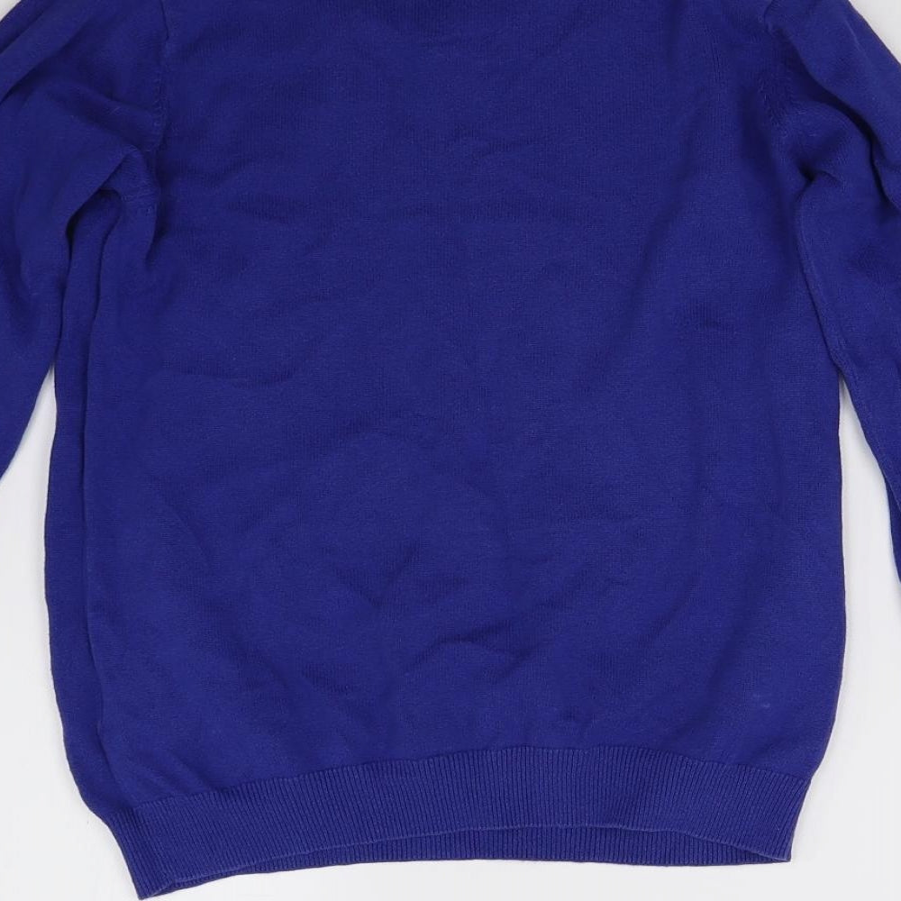 TU Boys Blue  Knit Pullover Jumper Size 10 Years